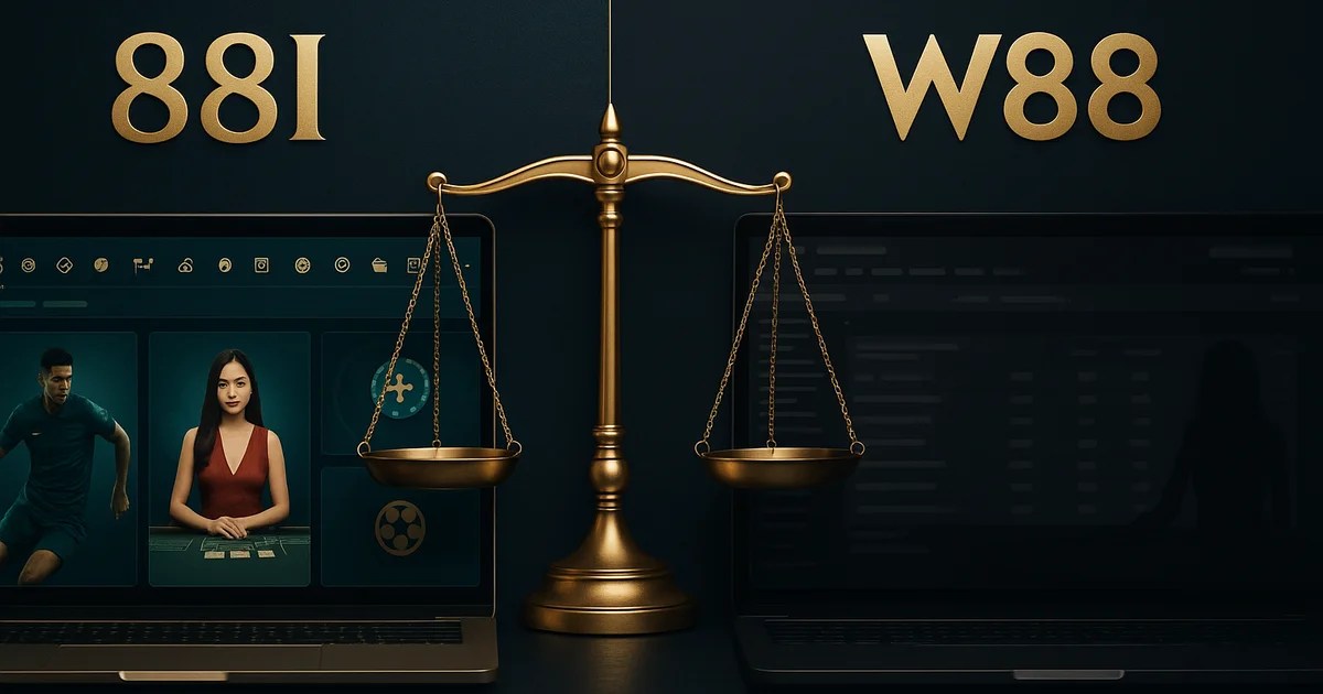 Banner so sánh 88i vs W88 2026 — nhà cái 88I và W88 cho người chơi Việt Nam