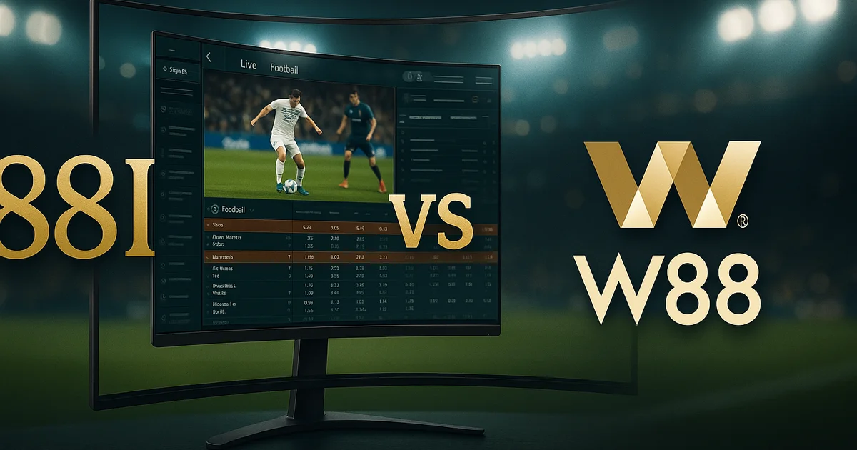 So sánh cá cược thể thao 88i vs W88 — kèo live bóng đá esports tại 88I